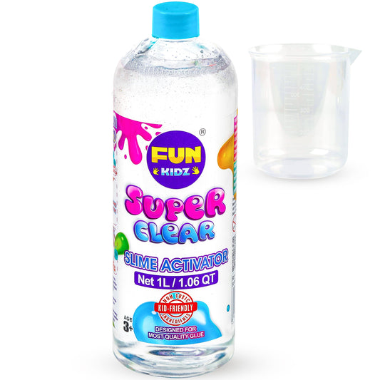 FUN KIDZ slime-activator-1l demonstrates reliable mixing for consistent slime.