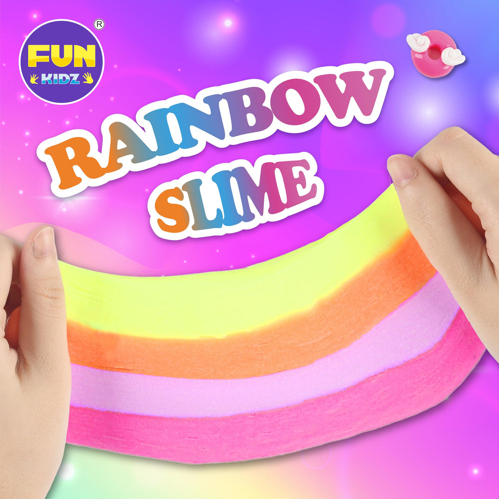 FUN KIDZ storage cups and spoon keep slime supplies organized