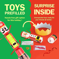FUN LITTLE TOYS no-snap crackers include jokes to entertain guests.