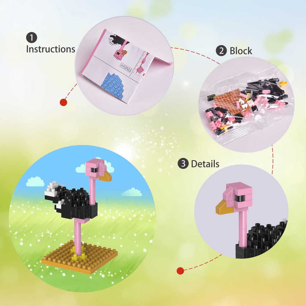 FUN LITTLE TOYS owl model building block fosters focus and imaginative problem solving.