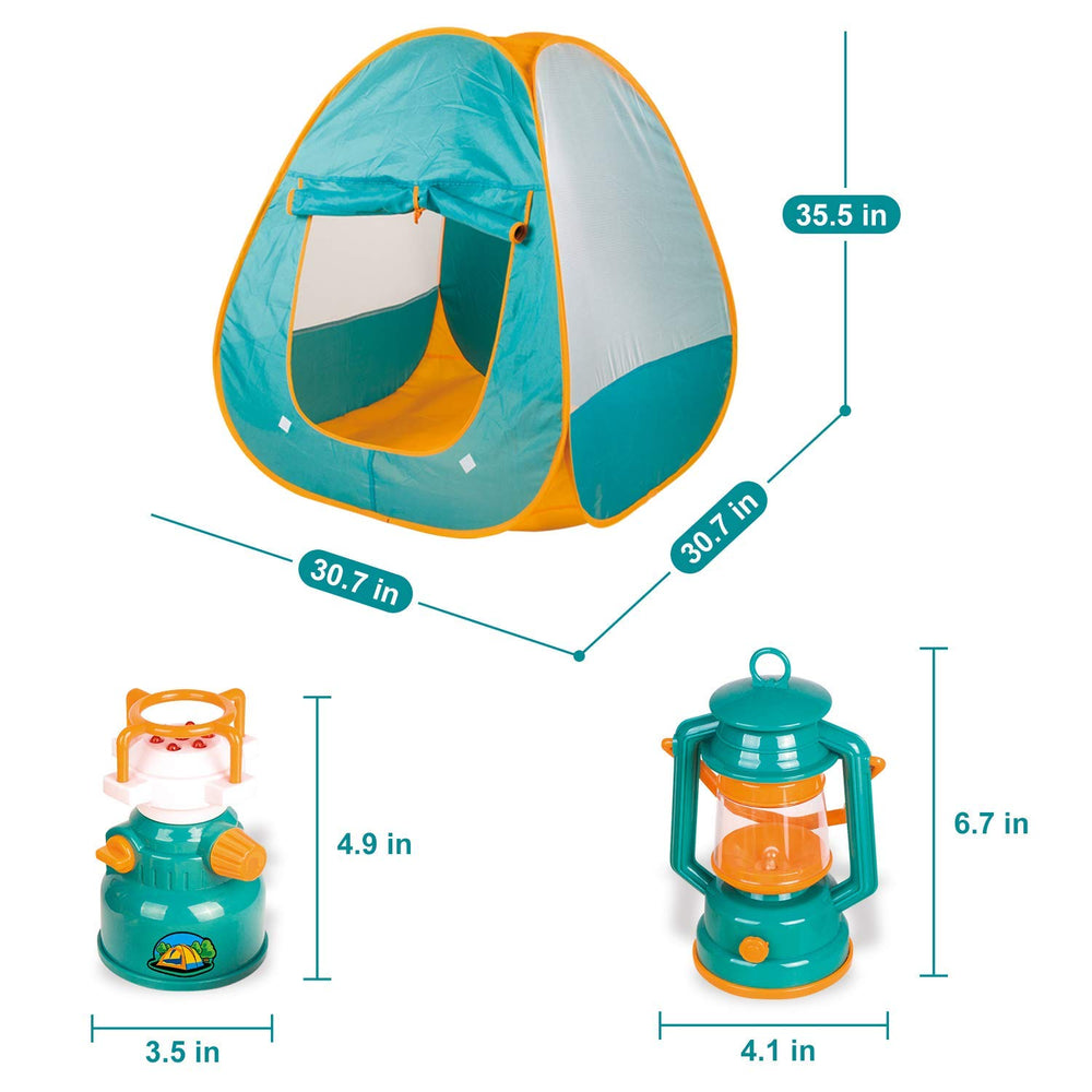 Fun Little Toys 4-in-1 whistle packs flashlight, compass, and thermometer for pretend emergencies.