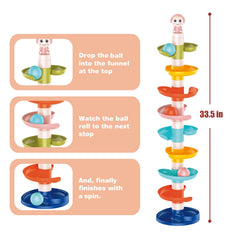 FUN LITTLE TOYS roller balls with sound beads boost sensory engagement during play.