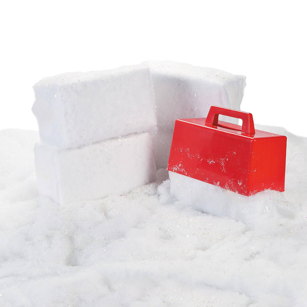 Fun Little Toys Snow Fort Building Block 4-piece set with accessories