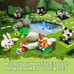 Fun Little Toys giraffe blocks encourage imaginative play and hands-on construction.