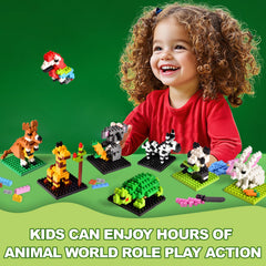 Fun Little Toys lion blocks support tactile building and collaboration.