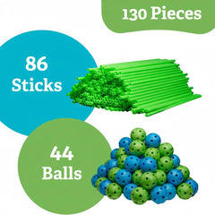 Funbelievable connector-balls close-up highlights versatile connectors for creative structures.