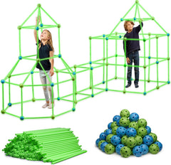 Funbelievable glow fort-building kit setup for imaginative nighttime play.