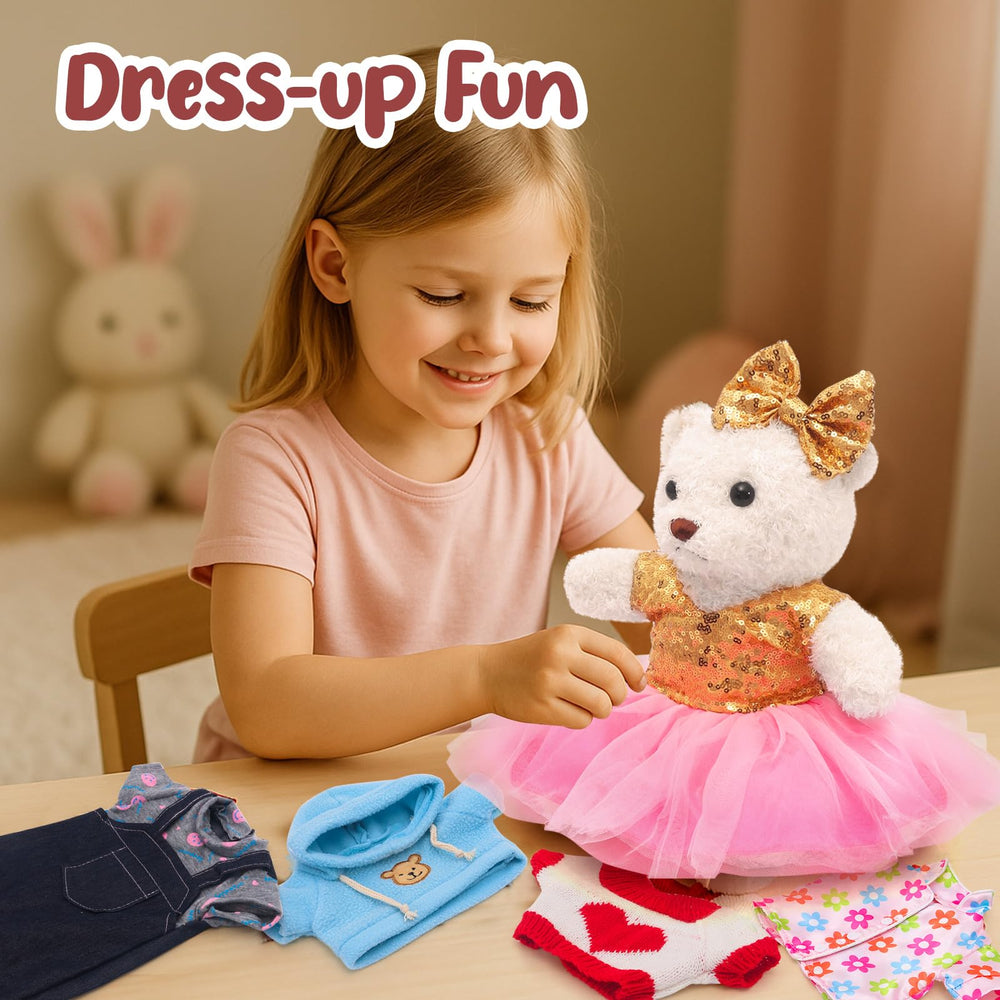 FUNCREVITY bear clothes fit most 12-16 inch bears