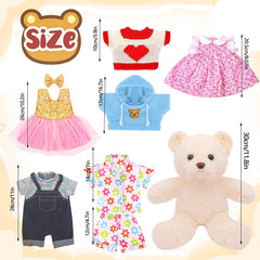FUNCREVITY fine craftsmanship and soft materials on bear clothes
