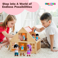 FUNERICA dollhouse-pets provide companionship and versatile storylines during pretend play.