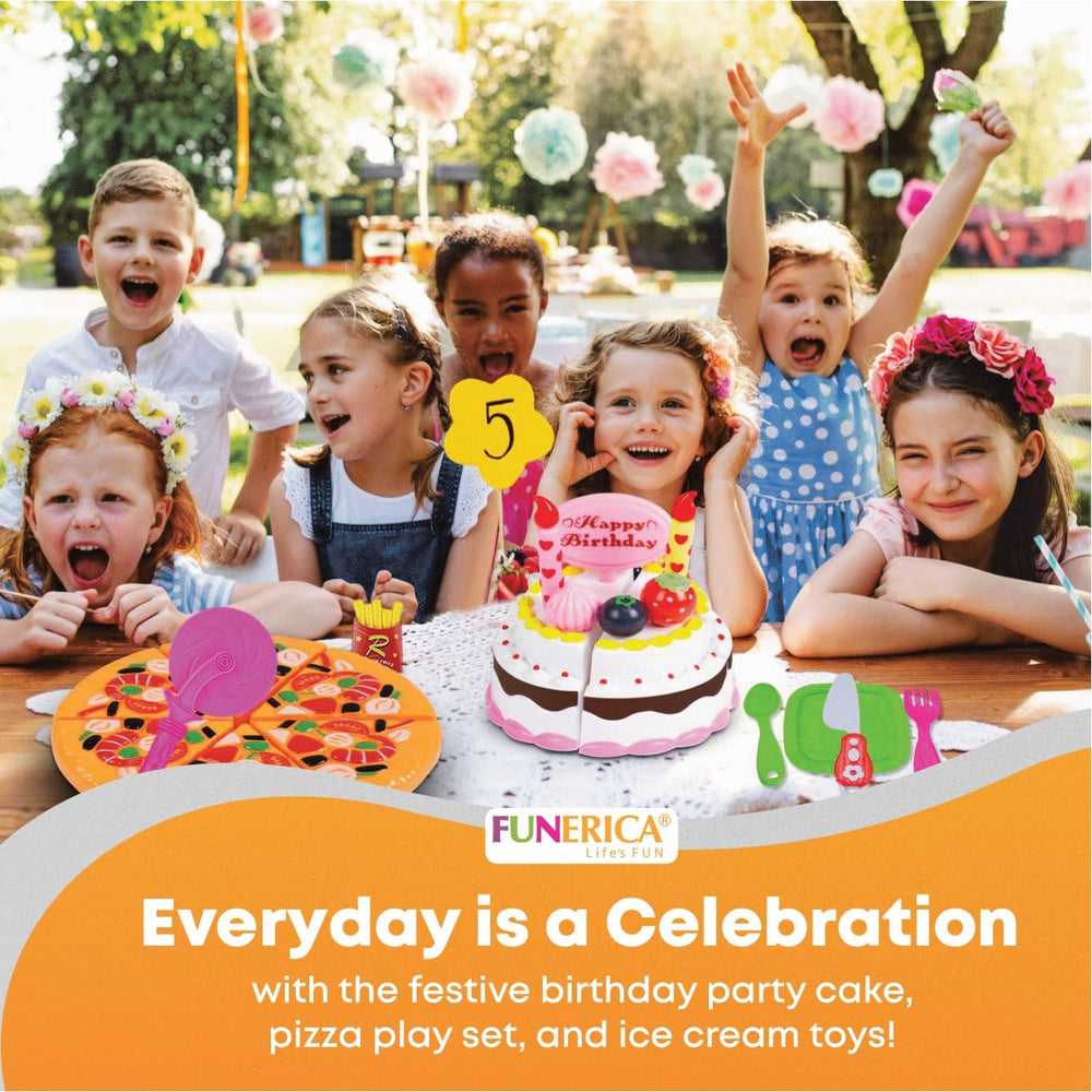 FUNERICA play food goodies set-utensils keeps little cooks organized during play