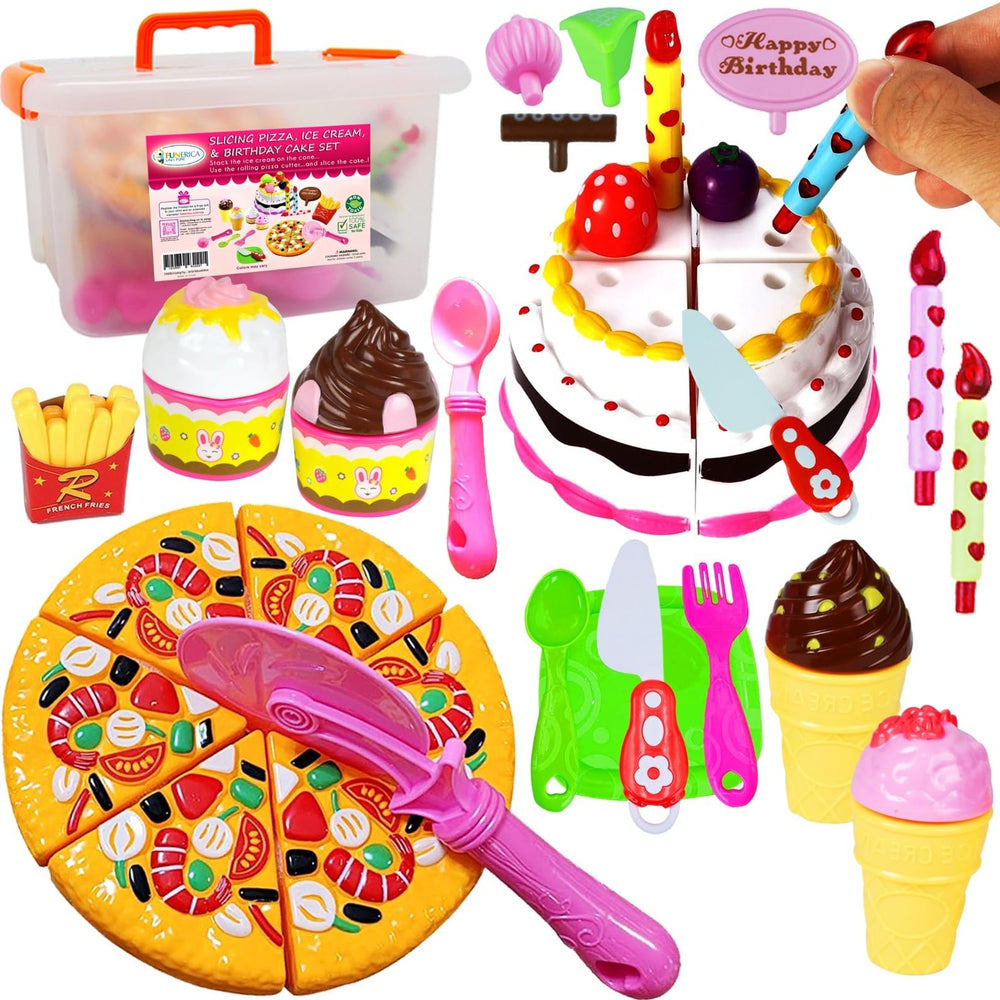 FUNERICA pizza-set play food in bright colors inspires imaginative pretend meals
