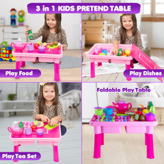 FUNERICA tea set with cups and saucer for tea-time pretend play