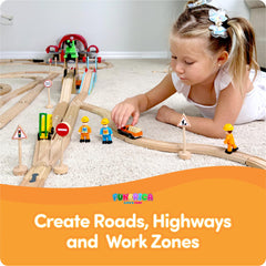 FUNERICA construction worker figure fits small hands for building pretend sites