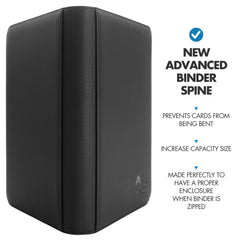 FunGuys Toploader Binder holds standard and Japanese-size cards with tidy pockets