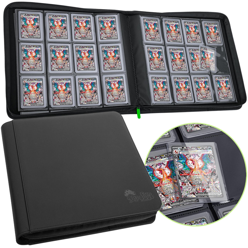 FunGuys Toploader Binder exterior with Exo-Tec protection for travel.