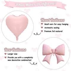 FunHot cream heart balloons provide a subtle romantic backdrop