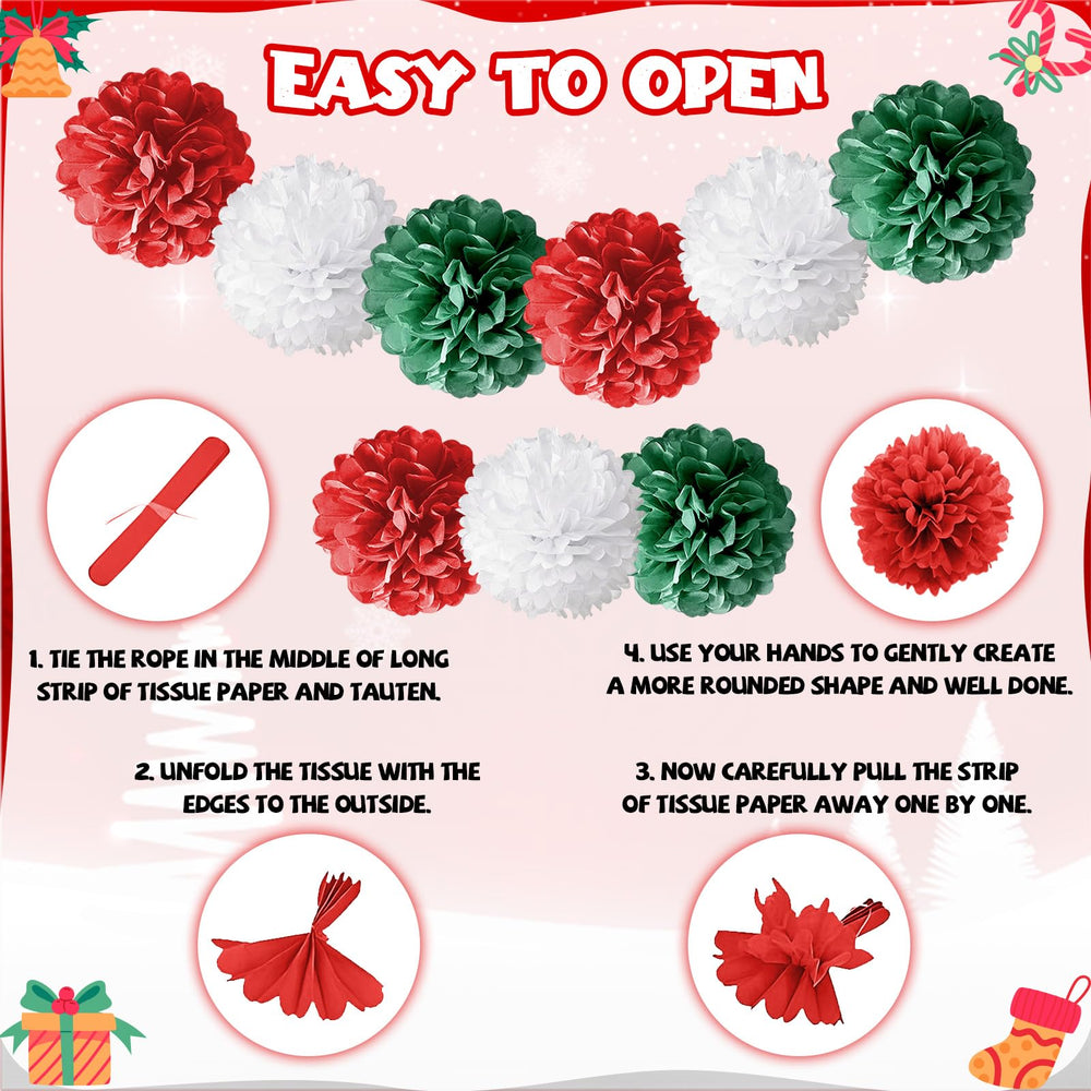 FunHot Xmas foil balloons sparkle for a festive ceiling or dessert table display.