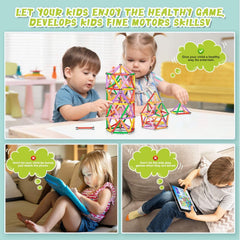 Funifinds 220-piece bundle shows 3D structures that encourage geometry and design.