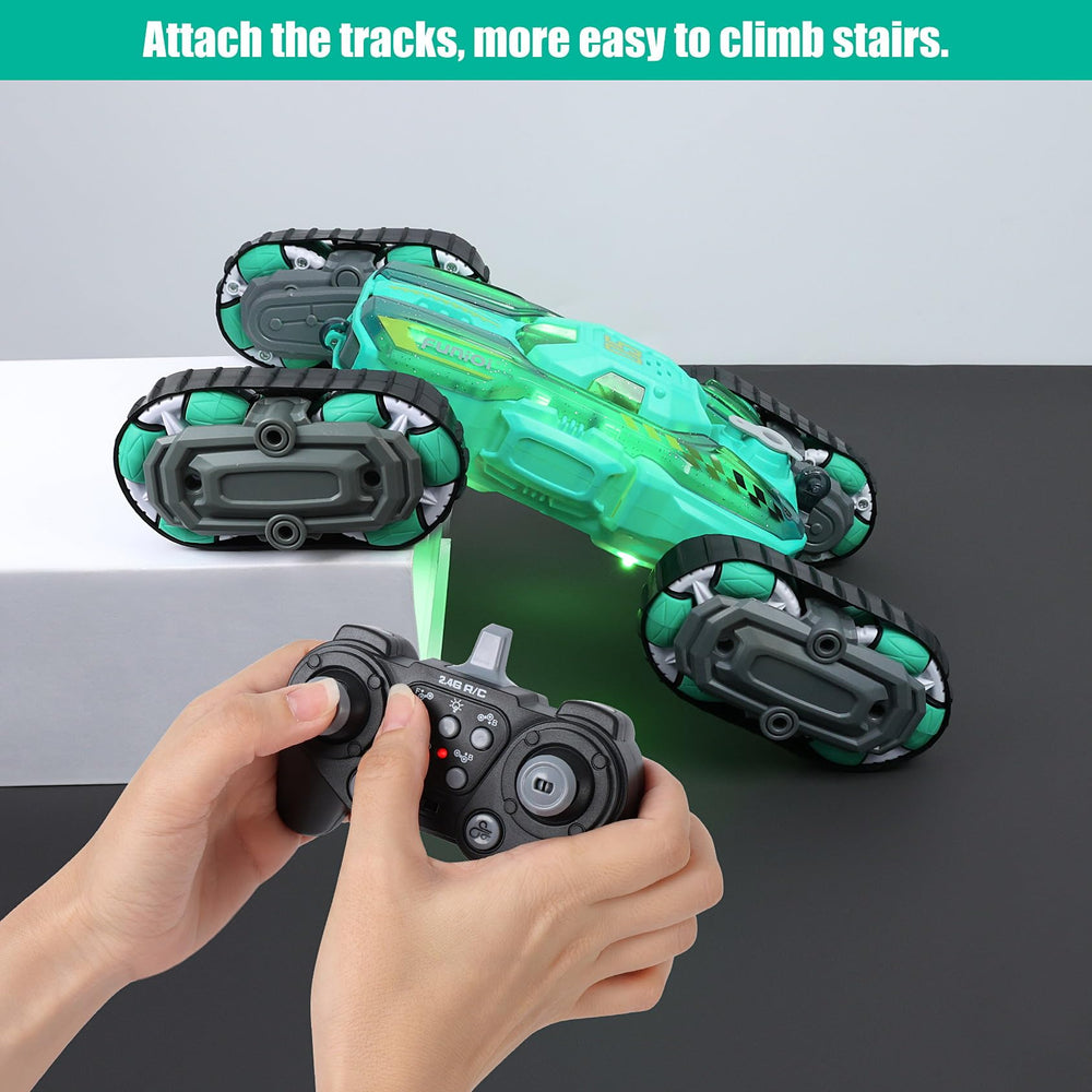 FUNiOi RC car lights and music feature adds immersive fun during playtime