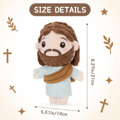 FunisFun Jesus plush in soft fabric, ideal for gentle play and cuddles.