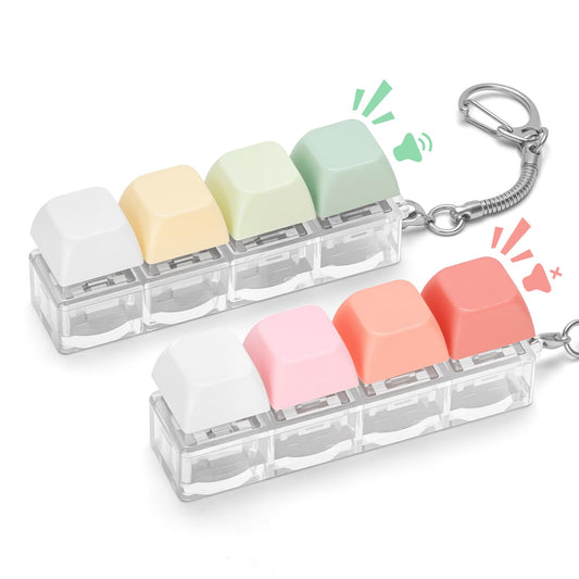 FunisFun pink keyboard fidget key for discreet stress relief during meetings