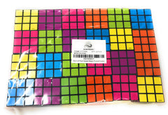 Funiverse bulk puzzle cubes at party table, vibrant colors, perfect party favors.