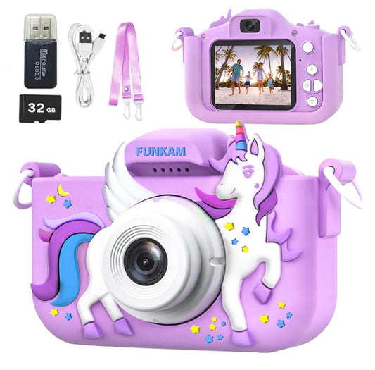 FUNKAM Kids Camera front display for quick preview and easy framing