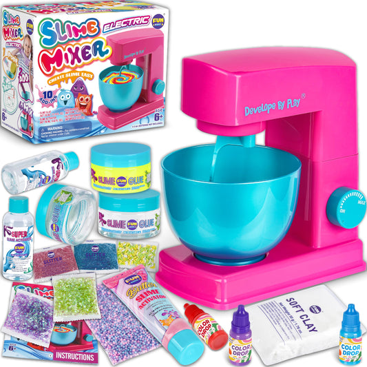 FUN KIDZ electric slime mixer in action speeds up slime making.