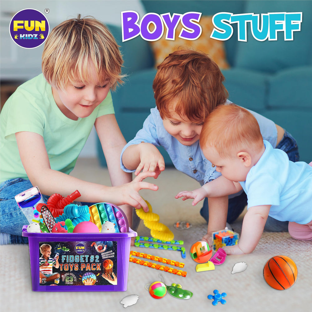 FunKidz colorful fidgets set for kids ages 4-12