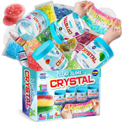 FUN KIDZ four-pack huge slime bottles for colorful, mess-free play