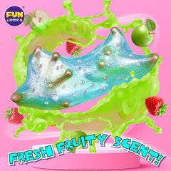 FUN KIDZ Squish Slime Foam yields soft, volumetric slime for sensory play