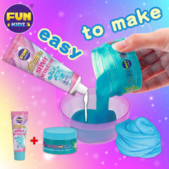 FUN KIDZ squishy cupcake slime kit activator tube, enables fluffy butter slime quickly