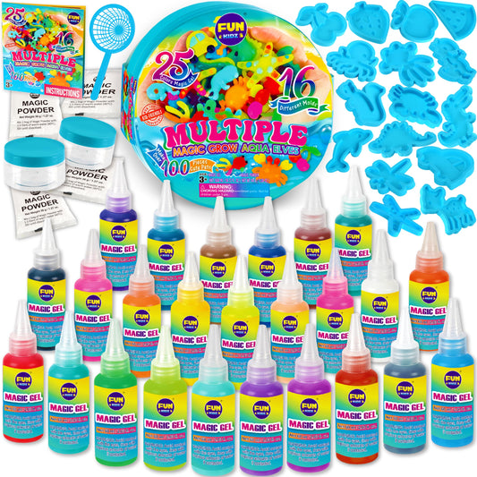 FUN KIDZ Summer Magic Aqua Elves Kit unboxing shows complete contents for creative play.