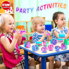 Funkidz Unicorn Rainbow Charms add charm accents for imaginative slime crafts.