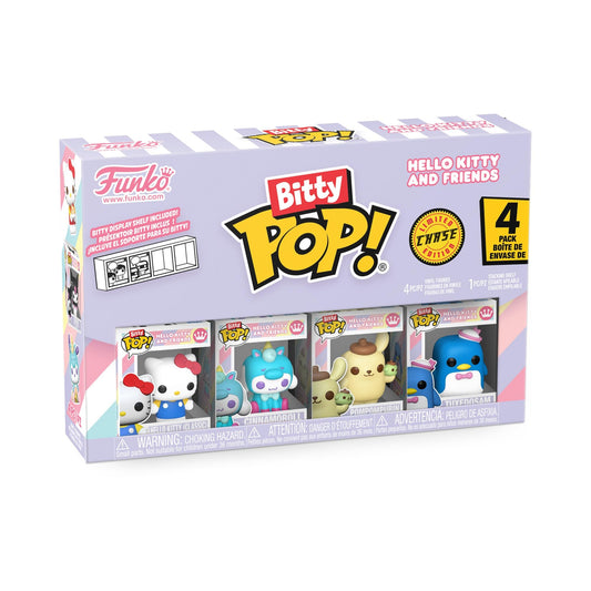 Funko Bitty POP Hello Kitty Classic figure on a colorful shelf display.