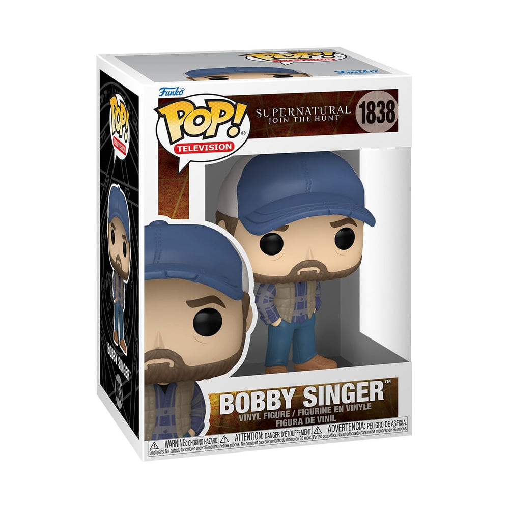 Funko Bobby Singer collectible figure for display in your Supernatural collection.