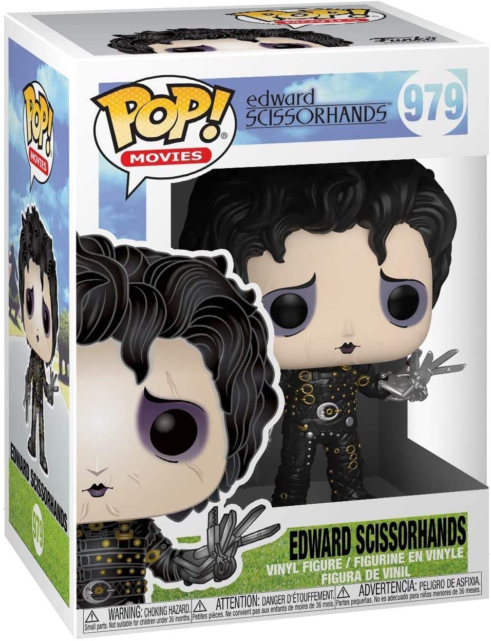 Funko Pop Edward Scissorhands side pose, perfect for shelf display