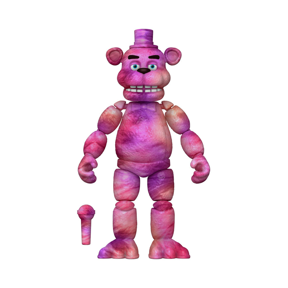 Funko FNAF Tie-Dye Freddy articulation points allow versatile posing options.