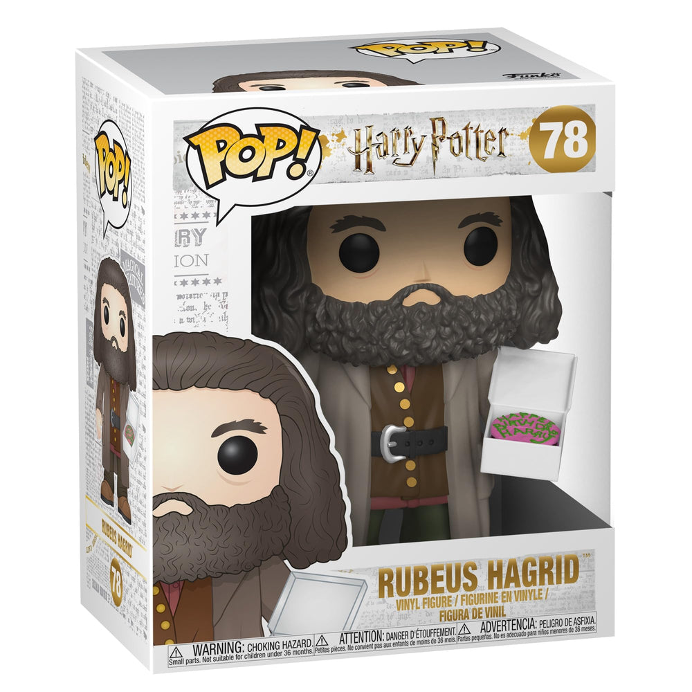 Funko Pop! Harry Potter Hagrid with Cake figure in 6-inch scale for display.