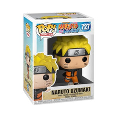 Funko Naruto running figure, front view, ideal for shelf display and anime collection.