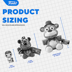 Officially licensed Funko plush, a standout addition to any FNAF collection.