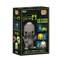 Funko Pop! Simpsons Advent Calendar doors reveal 13 Pocket Pops for display.