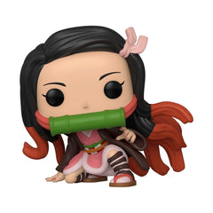 Front view of Nezuko Kamado figure for vivid display and collection.