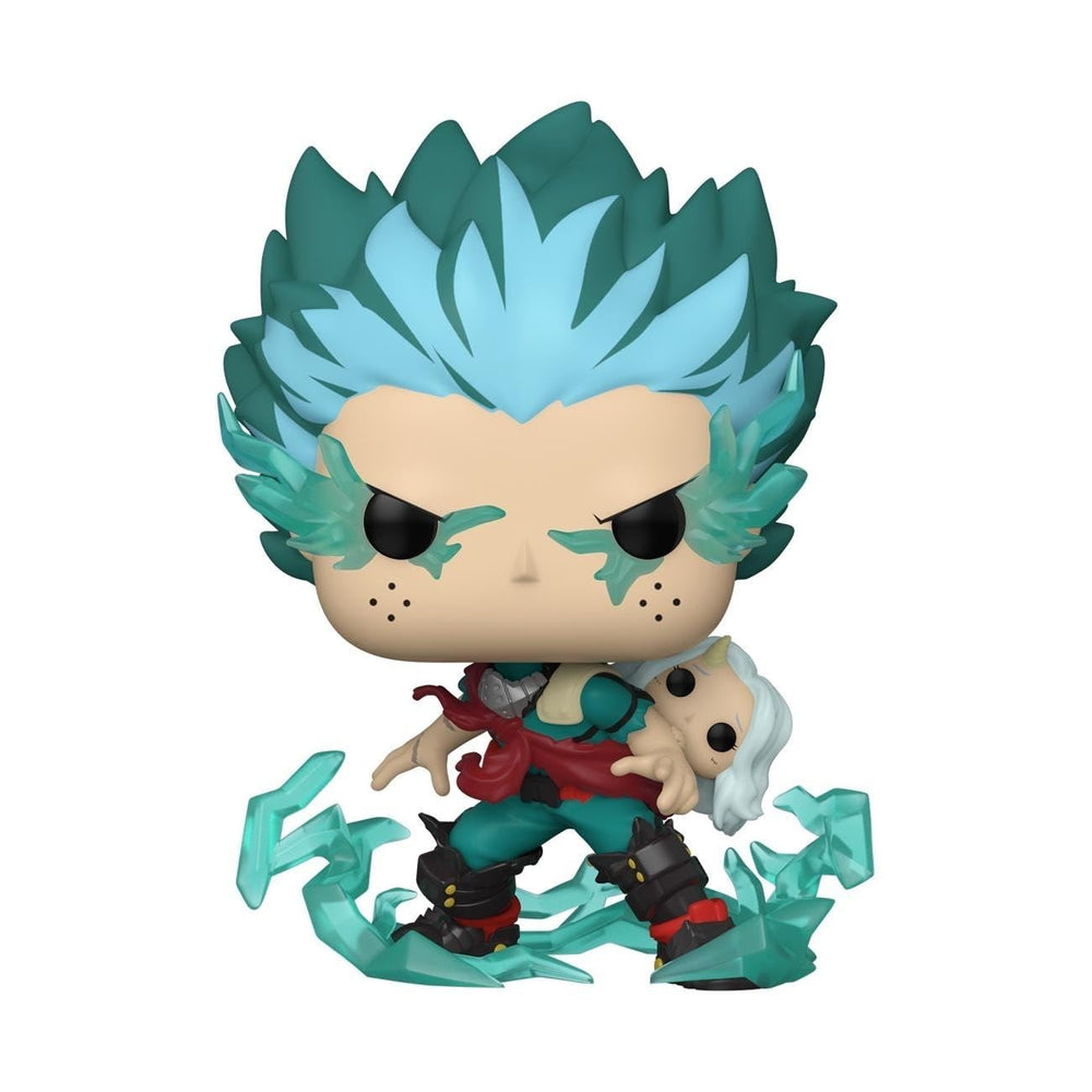 Funko Pop! Animation MHA Infinite Deku with Eri figure on desk display