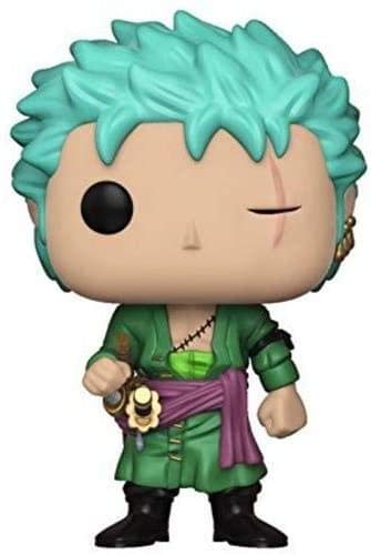 Zoro sword-pose Funko vinyl, adds dynamic display to any shelf.