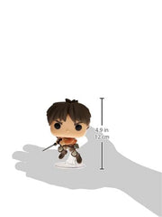 Funko Pop Attack on Titan Eren Jaeger side view silhouette for shelf styling