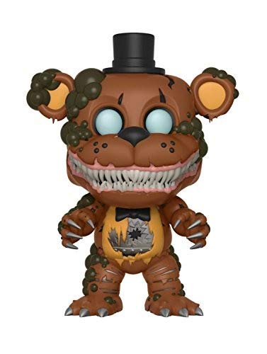 Funko POP Twisted Freddy figure shown on a display shelf with multicolor finish.