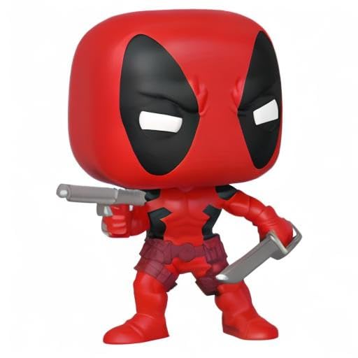 Funko POP Deadpool window packaging, sealed box, ready for gifting.