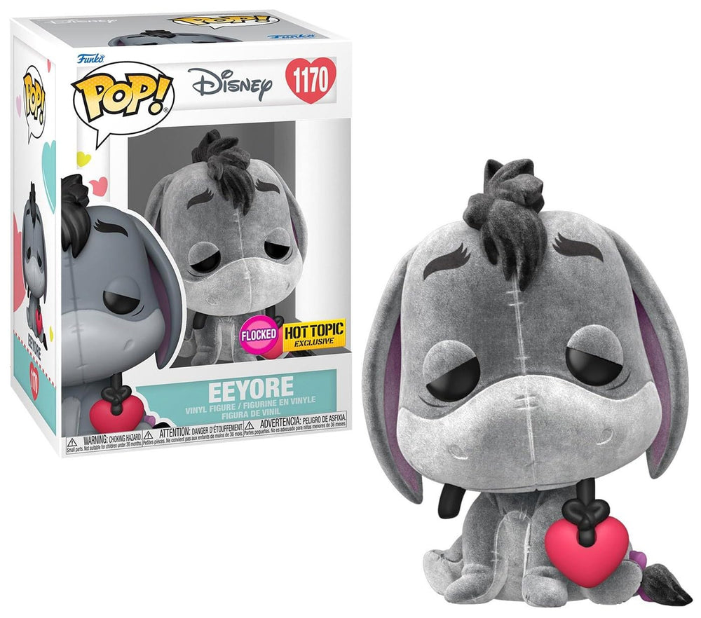 Funko Pop Disney Winnie the Pooh Eeyore flocked figure with soft texture for display